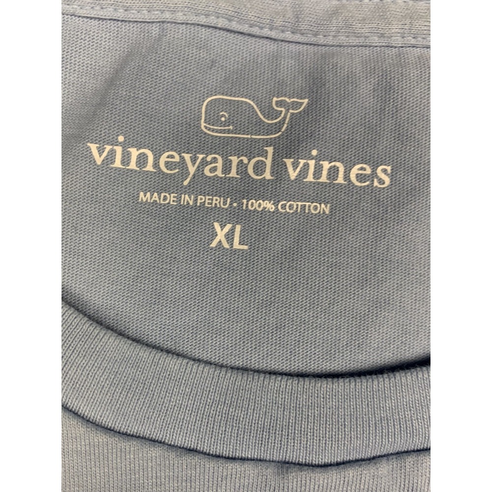 Vineyard Vines Shirt Mens XL Light Blue ORC Fishing Boat Pocket T-Shirt XL - Picture 7 of 9